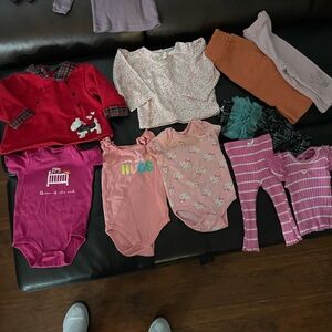 Assorted Baby Girls Onesies & Tops - Pink Mix